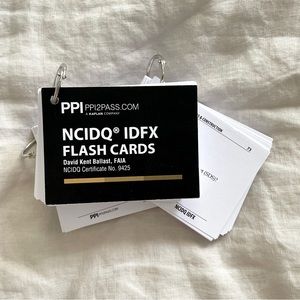 PPI NCIDQ IDFX Flash Cards, First Edition